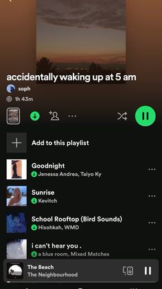 an iphone screen with the text'accidentally waking up at 5 am '