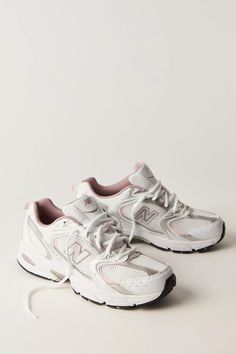 New Balance 530 Sneakers | Free People 530 New Balance, New Balance 530 White, Pink Fits, Low Boots, New Balance Shoes, Sleek Fashion, Sneaker Collection, Cute Fits, Girly Outfits