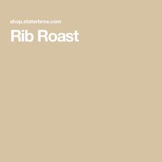 the words rib roast are written in white on a beige background with an orange and black stripe