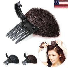 1 X Hair Styling Bump Foam Sponge Comb Clip. Make a natural and stable hair style in a few minutes. Convenient to change your hair style. Easy to fix the hair with pins. Keep your hair neat and tidy. Due to the difference between different monitors, the picture may not reflect the actual color of the item. Hair Extensions For Short Hair Volume, Hair Pieces To Add Volume, Hair Piece To Add Volume, Hair Sponge, Fluffy Puff, Forehead Hair, Braid Tool, Hair Bun Maker, Beauty Hairstyles