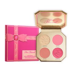 Limited Edition Face Palette | Blush + Highlighter Collection Too Faced Heart Blush, Highlighter Collection, Too Faced Blush, Lipstick Guide, Eye Makeup Set, Blush Shades, Plumping Lipstick, Highlighter Set, Matte Makeup