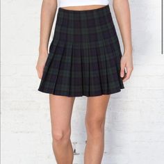 Brand New. Never Worn. No Tags. One Size. Fitted Winter School Bottoms, Fitted High Waist Plaid Skort, High Waist Skirt For School In Fall, Casual Fitted Plaid Skort, Casual Fitted Skirt For School, Casual Fitted Mini Skirt For School, Preppy Fitted Short Length Skort, Winter School Fitted Skort, Casual Pleated School Skirt