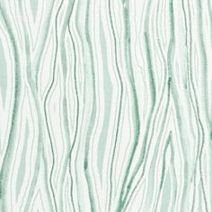 a green and white wallpaper with wavy lines