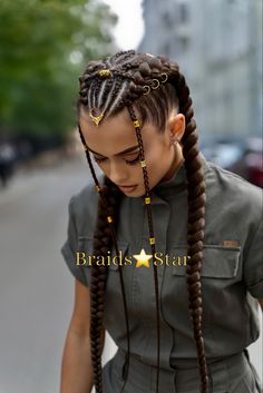 Braids Summer, Fest Outfits, Braided Cornrow Hairstyles, Cornrow Hairstyles, Hairstyles Braids, Hair Stylist Life, Long Braids