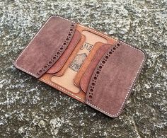 Custom Leather Work, Leather Cardholder, Leather Workshop, Men's Wallet