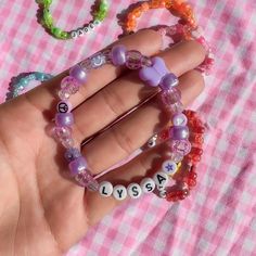 Celebrate your BFF with our beaded friendship bracelets in all seven colors of the rainbow! 🌈 These dreamy, handmade treasures symbolize the vibrant spectrum of your friendship. Customize yours and share the love! 💖 #HeavenlyBeadz #BFFBracelets #RainbowJewelry #kandi