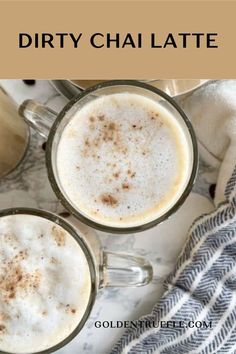 Dirty Chai Latte Coconut Milk Latte Recipes, Coconut Milk Latte, Dirty Chai Latte, Iced Coffee Concentrate, Barista Training, Chai Spices, Aeropress Coffee, Brunch Drinks, Moka Pot