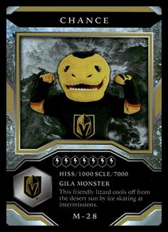 a card with an image of a monster