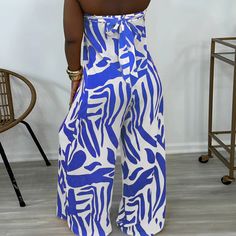 Details & Care Fabric: Polyester Blend Style: Fashion Strapless Neckline. Wide Leg Package: 1 x Jumpsuit Apparel'sSize(IN) US Bust Waist Hip Length S 4-6 29.1 30.7 42.5 52.4 M 6-8 30.7 32.3 44.1 52.8 L 10-12 33.1 34.6 46.5 53.1 XL 12-14 35.4 37.0 48.8 53.5 2XL 16-18 37.8 39.4 51.2 53.9 Tips Please check size chart carefully before making payment All apparel sizes are measured manually and may have 0.5-1 inch difference.(1 inch = 2.54 cm). For US customers. please go for the US size for the top fit. Different monitor settings mean colors may differ slightly. High Waist Stretch Jumpsuits And Rompers For Beach, Chic Blue Stretch Strapless Jumpsuit, Chic Blue Strapless Stretch Jumpsuit, Chic Blue Jumpsuits And Rompers For Summer, Chic Fitted Blue Strapless Jumpsuit, Casual Blue High-waisted Strapless Jumpsuit, Casual Blue High Waist Strapless Jumpsuit, High Waist Strapless Jumpsuit For Summer, Chic Blue High-waist Strapless Jumpsuit