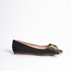 Cecelia New York-Brie bow pointed ballet velvet bow flat Pine Dressy Flats Shoes, Dressy Flats, Velvet Flats, Bow Flats, Velvet Bow, Flats Shoes, Boots For Sale, Brie, Timeless Style