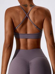 Experience the perfect blend of style and support with our Cross-Back Spaghetti Strap Sports Bra ! Elevate your workout wardrobe with this trendy and versatile sports bra that boasts a unique cross-back spaghetti strap design. Whether you're hitting the gym, going for a run, or practicing yoga, our sports bra ensures a comfortable fit with its adjustable straps . Crafted from a high-quality blend of nylon and spandex, it provides exceptional flexibility while keeping up with the latest sports tr Athleisure Strappy Sports Bra With Moisture-wicking, Strappy Moisture-wicking Sports Bra In Athleisure Style, Moisture-wicking Strappy Sports Bra For Athleisure, Athleisure Activewear With Straps For Light Exercise, Strappy Stretch Activewear With Adjustable Straps, Athleisure Strappy Breathable Sports Bra, High Stretch Sports Bra With Straps For Training, High Stretch Activewear With Adjustable Straps For Sports, High Stretch Activewear With Straps For Light Exercise