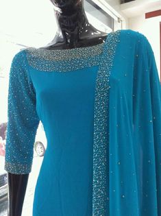 Indian Party Wear Gowns, Salwar Design, Party Wear Gowns, Dress Models, Kurti Neck