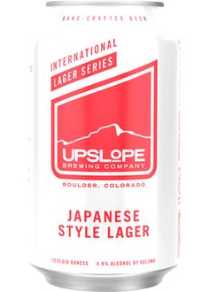 a can of japanese style lager on a white background