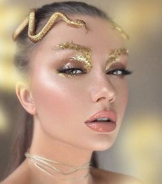 Editorial Make-up, Fantasy Make-up, Halloweenský Makeup, Halloween Make-up Looks, Goddess Makeup, Mekap Mata, Goddess Costume, Halloween Makeup Inspiration