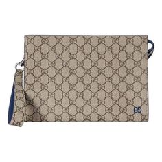 Gucci Pouch With GG Detail 'Beige Ebony Supreme' 768255-FACQC-9751 Gucci Pouch, Limited Edition Sneakers, Sport Sneakers, Gucci Bag, Pouch, Gucci