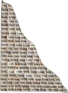 the word love is written in many languages on a white background with an image of a mountain