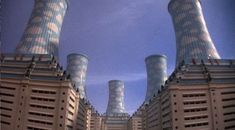 an image of some very tall buildings in the sky