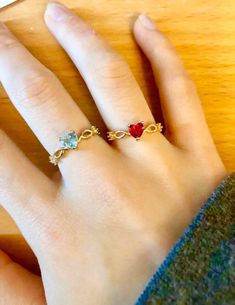 Ruby Ring Gold Rings For Women Heart Ring Topaz Ring Dainty | Etsy Valentine's Day Dainty Cubic Zirconia Rings, Dainty Heart-shaped Promise Birthstone Ring, Dainty Heart Shaped Birthstone Promise Ring, Dainty Heart Birthstone Promise Ring, Heart Ring With Birthstone For Promise, Open Heart Ring With Birthstone For Promise, Heart Birthstone Promise Ring With Open Design, Promise Heart Ring With Birthstone, Valentine's Day Gift Birthstone Open Ring