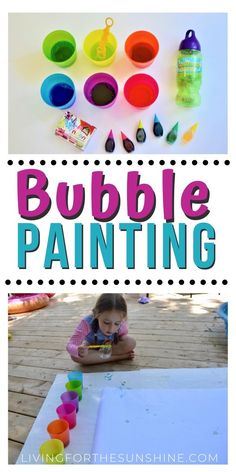 Nanny Activities, Kindergarten Party, School Age Activities, Art Activities For Toddlers, Bubble Painting, Daycare Activities, Air Painting, Art Activity