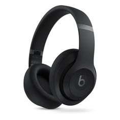 the beats on - ear headphones are black and have an extra bass for sound