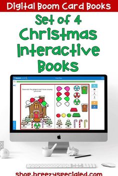 the christmas interactive book for children to learn how to decorate their own holiday tree and presents