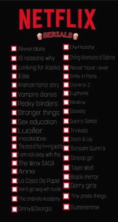 the netflix series is shown in red and black, with words written on it that read netflix