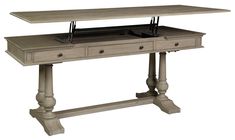 Hekman Furniture Hekman Accents Captians Variable Hgt Desk 28586 Wellington Driftwood Barn Door Entertainment Center, Hekman Furniture, Side Drawers, Dining Table Sale, Driftwood Finish, Fireplace Mirror, Outdoor Accent Table, Outdoor Stools, Home Theater Seating