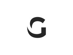 the letter g is made up of black and white letters, which appear to be overlapping