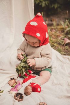 Oh, my darling! Extra cozy sweater with and adorable mushroom print. This hand-knit, hypoallergenic mushroom sweater is almost as sweet as your little one and perfect for sensitive skin. Shop the full Oeuf Collection. 100% Baby Alpaca Hypoallergenic & eco-friendly Delicately hand wash in cool water, lay flat to dry or dry clean Hand-knit in Peru Mushroom Sweater, Mushroom Hoodie, Mushroom Print, My Darling, Clean Hands, Cozy Sweater, Baby Alpaca, Cozy Sweaters, Vintage Colors