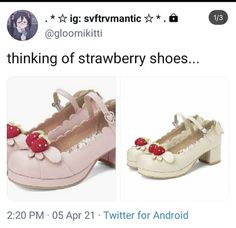 Strawberrycore Aesthetic, Strawberry Shoes, Estilo Hippy, Aesthetic Shoes, Beautiful Blankets, Pretty Shoes, Character Outfits, Dream Clothes, Looks Vintage