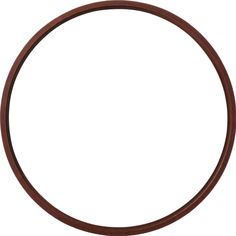 a brown gasket on a white background