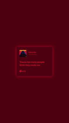 a red background with the words, you're too many people to think about