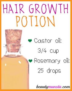 Oil For Thinning Hair, Rosemary Hair Growth Oil, Hair Growth Oil Recipe, Diy Hair Oil, Rosemary Hair Growth, Rosemary Hair, Castor Oil For Hair Growth, Extreme Hair Growth