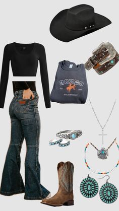 #outfitinspo #fyp #fypshuffle Causal Country Outfits, Rodeo Outfit, Western Fits, Western Wear Outfits, Cute Country Outfits