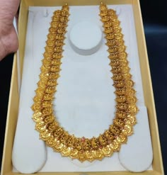 Kasulaperu Latest Designs Gold, Long Necklace Designs, Haaram Designs, Indian Gold Necklace Designs, Indian Gold Necklace