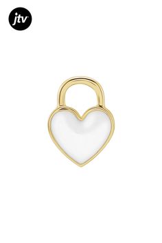 11.68mmx2.58mm enamel heart 14k yellow gold pendant. White Heart Pendant Jewelry With Heart Charm, White Jewelry With Heart Charm Round Pendant, White Jewelry With Round Pendant Heart Charm, White Round Pendant Jewelry With Heart Charm, Yellow Gold Enamel Heart Charm Jewelry, White Fine Jewelry With Heart Charm, Heart-shaped 14k White Gold Jewelry, White 14k Gold Heart-shaped Jewelry, White 14k Gold Heart Pendant Jewelry