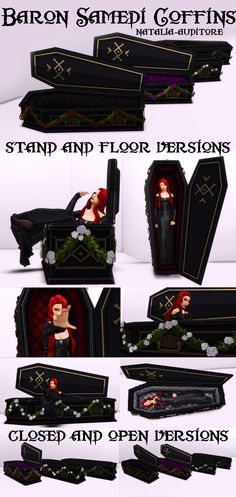 a bunch of different types of furniture with pictures on the top and bottom, all in black