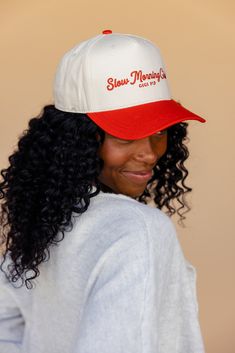 Mindful mornings your thing? Join the club. This canvas trucker sits comfortably on your head whether your hair is freshly cleaned or flat + made of quality canvas so it can be worn daily without fear of diminishing quality. 100% cotton canvas w/ a cotton sweatband + a reinforced front panel with 100% polyester mesh medium crown height medium stiffness Retro Cotton Trucker Hat With Letter Print, Retro Cotton Snapback Cap, Retro Cotton Trucker Hat With Flat Brim, Retro Cotton Snapback Baseball Cap, Retro Cotton Baseball Cap With Flat Bill, Retro Cotton Dad Hat With Curved Bill, Retro Cotton Trucker Hat With Curved Brim, Cotton Snapback Hat With Sweatband, Cotton 5-panel Trucker Hat For Spring