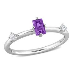 The Everly Women's Amethyst and Topaz Sterling Silver Ring is a beautifully crafted set designed to add elegance to any outfit. Each piece in this set is made from high-quality materials, ensuring durability and style. Perfect for formal occasions or as a thoughtful gift, this set combines sophistication and charm. With its timeless design, it's sure to impress and complement any wardrobe. Whether you're elevating your own style or gifting it to someone special, this ring is a must-have. Size: 7 White Topaz Rings, 3 Stone Rings, Women's Rings, Bracelets Gold Diamond, Stylish Rings, Gold Diamond Earrings, Emerald Jewelry, Stackable Ring, Topaz Gemstone