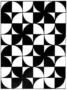 a black and white pattern with circles on it