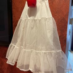 Brand New Skirt. Great For A Wedding Dress Waist 12.5 And Adjustable Length 33 A Wedding Dress, Sewing Ideas, A Wedding, Womens Skirt, Color White, Wedding Dress, Brand New, Sewing, Skirt