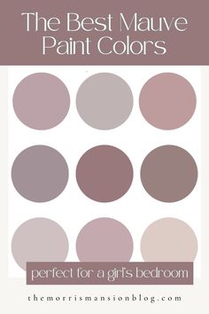 the best mauve paint colors perfect for girls'bedroom, from ombreensionblog com