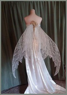 Angelic Accessories, Bug Fashion, Fantasy Wings, 파티 드레스, Fairy Wedding, Fantasy Gowns, Fantasy Costumes, Fairy Costume