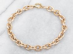 This yellow gold chunky cable chain bracelet with a spring ring clasp is perfect for stacking with your favorite jewelry. The combination of beautiful yellow-gold tones and the thick chain design makes this bracelet the perfect addition to any jewelry collection.Metal: 14K Yellow GoldWidth: 7.0 mmLength: 7 1/2 InchesMarks: "14K" Stamped on the clasp Multi Chain Bracelet, Double Chain Bracelet, Bracelet Layering, Multi Strand Bracelet, Pearl And Diamond Earrings, Chain Design, Gold Bracelet Chain, Layered Bracelets, Statement Bracelet