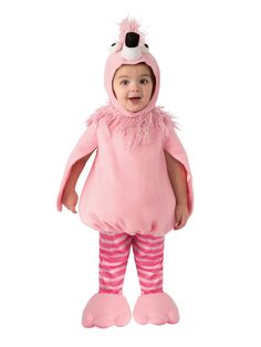 Baby/Toddler Flamingo Costume - costumesupercenter.com Flamingo Halloween Costume, Flamingo Costume, Halloween Infantil, Animal Halloween Costumes, Baby First Halloween, Animal Costumes, Toddler Halloween Costumes, Pink Bodysuit, Toddler Costumes