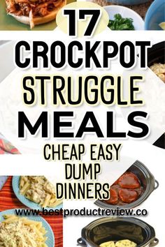 Crockpot Meals Recipes For Large Family, Family Dinners On A Budget, Easy Crockpot Dump Meals, Crockpot Dump Meals, Crockpot Dump Recipes, Dinners On A Budget, Cheap Family Meals, Large Family Meals