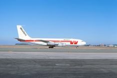 an airplane that is sitting on the runway