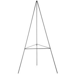 a black and white drawing of an easel on a tripod base, with the top down