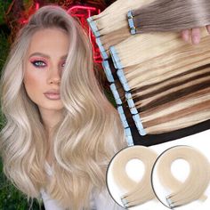 ad eBay - White Thick Tape In Remy Human Hair Extensions Skin Weft FULL HEAD 20/40/60Piece - Buy Now, click the link (eBay) One Piece Hair, Remy Human Hair Extensions, Tape In Hair Extensions, Styling Products, Wigs Hair Extensions, Remy Human Hair, Human Hair Extensions, Hair Pieces, Hair Extensions