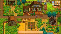 an image of a village in the game towns and towns, with lots of trees